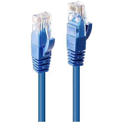 Lindy 48021 RJ45 omrežni kabel\, Patch kabel CAT 6 U/UTP 7.50 m modra 1 kos, (20419716) Cene