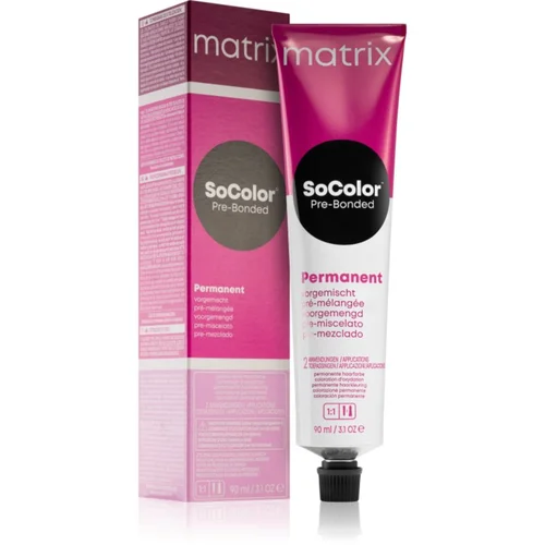 Matrix SoColor Pre-Bonded Blended permanentna barva za lase odtenek 7RR+ Medium Blonde Red 90 ml