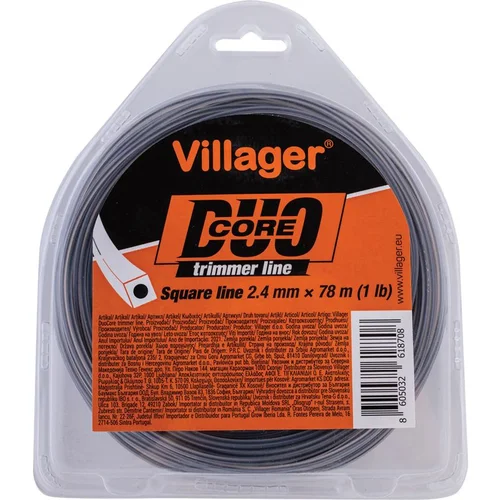 Villager Silk za trimer 2.7mm X 1240m (20LB) - Duo core - Četvrtasta nit