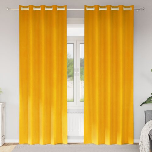  Zavjese za zamračivanje 2 pcs Žuta 140 x 245 cm Bar&scaron;un Cijene