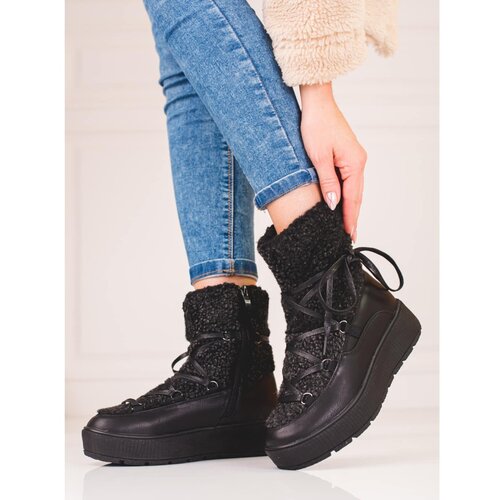SHELOVET Women's snow boots on the platform black Shelovet Cene