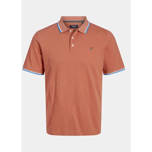 Jack & Jones Polo majica Bluwin 12169064 Oranžna Regular Fit