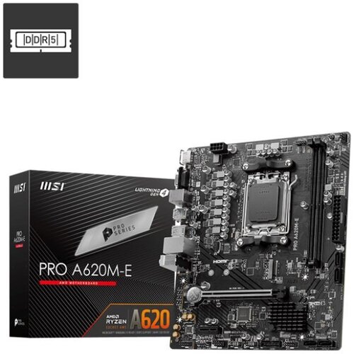 MSI PRO A620M-E motherboard AMD A620 Socket AM5 micro ATX Cijene