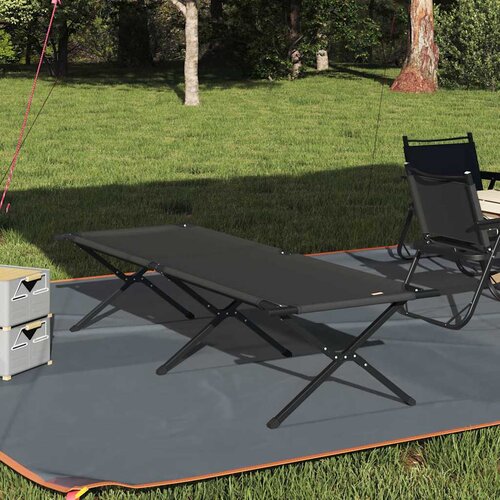  Sklopivi kamperski krevet Crna 210 x 80 x 46 cm Oxford tkanina Cijene