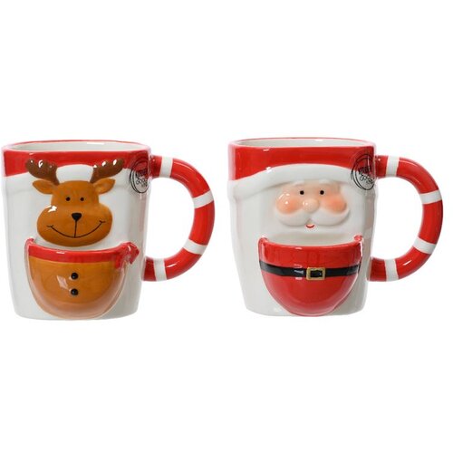 Dekordom Novogodišnja šolja 12cm 604107 - Red/colors - KMG Slike