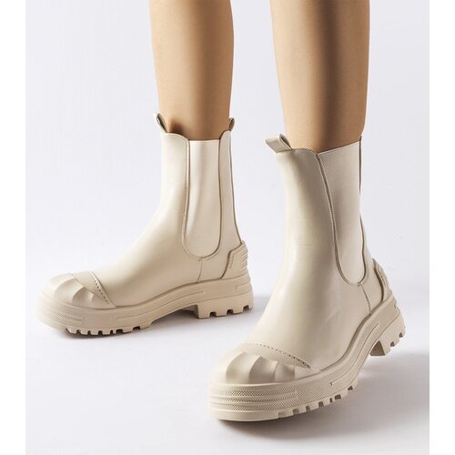 Gemre Beige insulated chunky boots Albanese Cene
