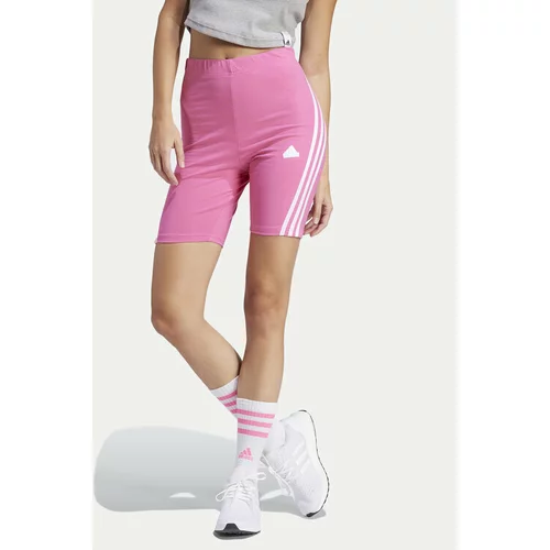 Adidas Športne kratke hlače Future Icons 3-Stripes IS3630 Roza Slim Fit