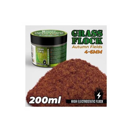 Green Stuff World grass flock - autumn fields 4-6mm (200ml) Cene