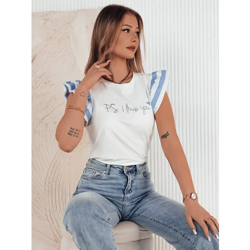 DStreet T-shirt damski AMOURI niebieski