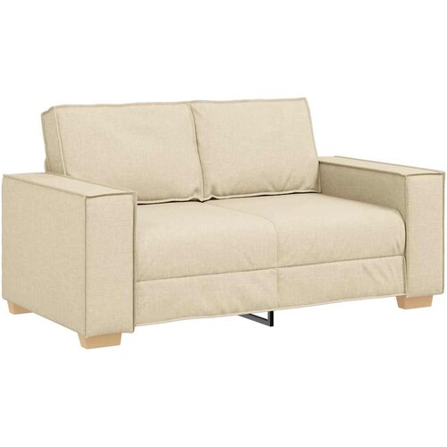  Dvosjed Kauč Krem 160x78x84 cm Tkanina Slike