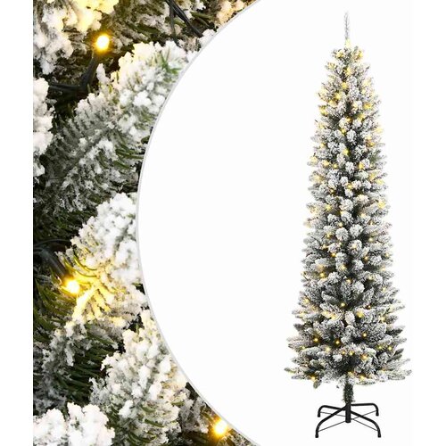  Umjetno božićno drvce sa 150 LED žarulja i snijegom 120 cm Slike