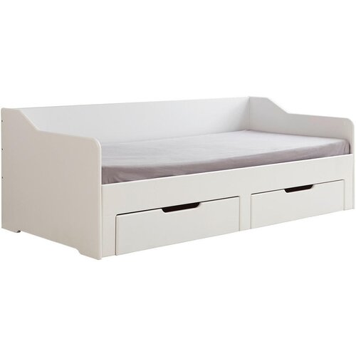 XORA POSTELJA 90/180 cm x 200 cm , leseni material bela Cene