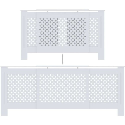  Pokrov za radiator MDF bel 205 cm Slike