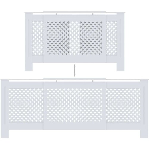  Pokrov za radijator mdf bijeli 205 cm Slike