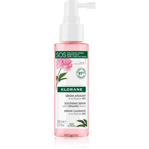 Klorane peony sos soothing serum serum za lase za občutljivo lasi&amp;scaron;če 100 ml za ženske Slike