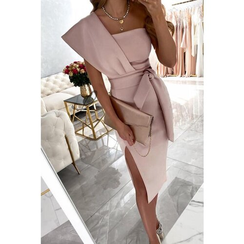 Fenzy Elegantna Midi Haljina Triona, Svijetlo Roza Cijene