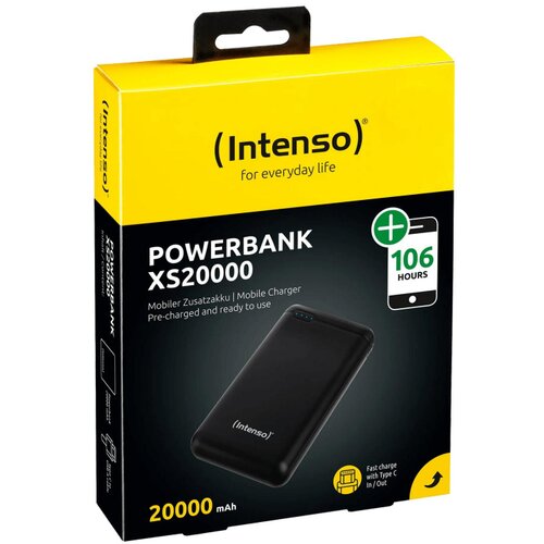  (Intenso) Prijenosni punjač za mobitele i tablete 20000mAh - POWERBANK XS20000 Black Cijene