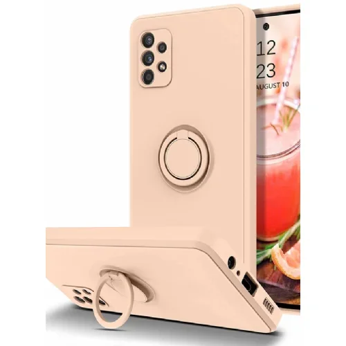 Onasi silikonski ovitek Liquid Ring za Xiaomi 12 Pro - roza