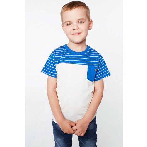Fasardi Blue and cream boy's T-shirt Slike