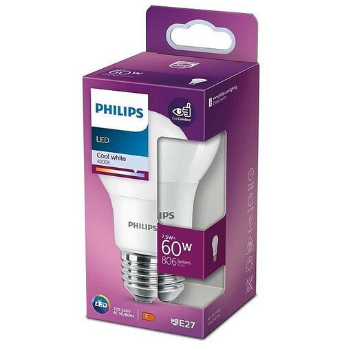 Philips LED SIJALICA E27 7.5W=60W NW Slike