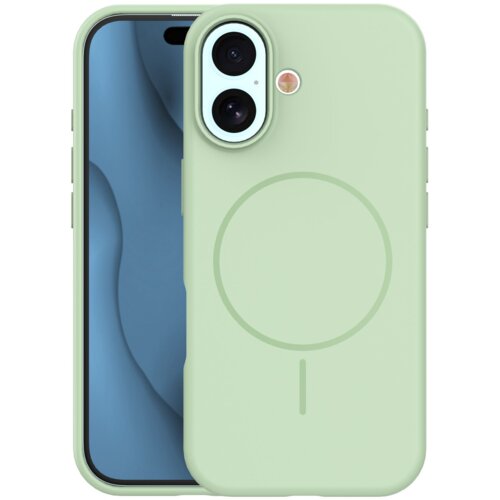 Onasi Mat Liquid silikonski ovitek z MagSafe za iPhone 17 - zelen Cene