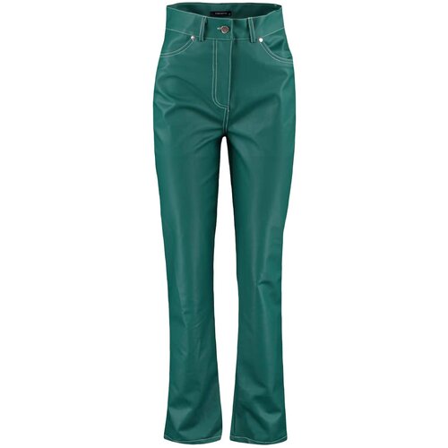 Trendyol Green Faux Leather Pants Cene