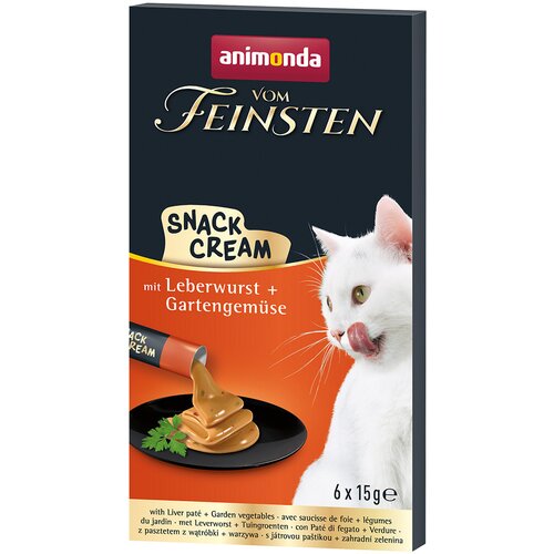 Animonda Vom Feinsten Adult kremasti priboljšek - 6 x 15 g z jetrno klobaso in vrtno zelenjavo Cene
