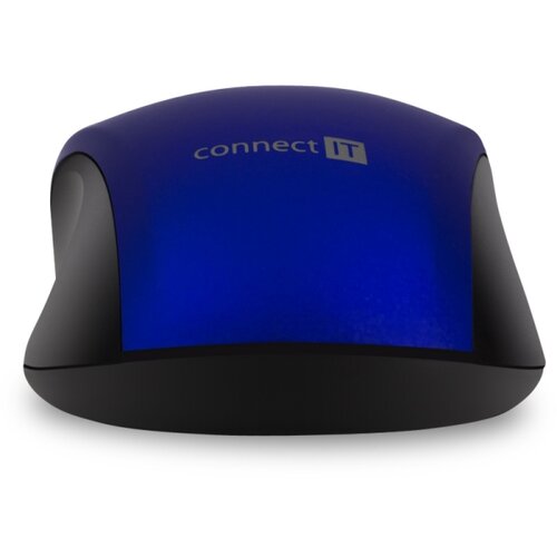 Connect IT CMO-2230-BL - Bežični tihi mi&amp;scaron; MUTE 1200 DPI 1xAA crna/plava Slike