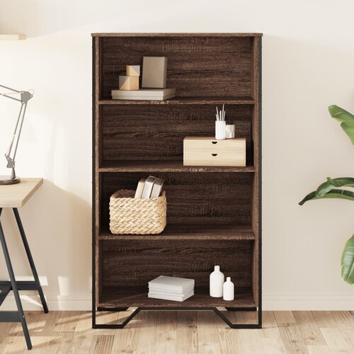  Regal za knjige boja hrasta 80x31x137,5 cm konstruirano drvo Slike