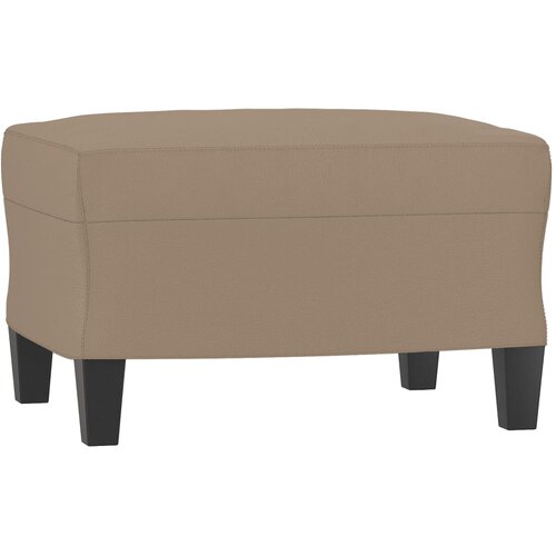  3-dijelni set sofa s jastucima boja cappuccina od umjetne kože Slike