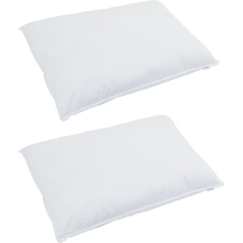 vidaXL Odeja Drugo z blazino 3 pcs Bela 240 x 220 cm Puh Cene