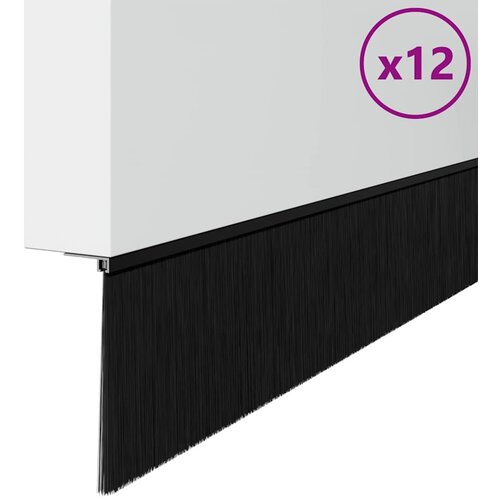 vidaXL Skrbniki za vrata z vijaki 12 pcs Črna 100 cm, (5000113306) Cene