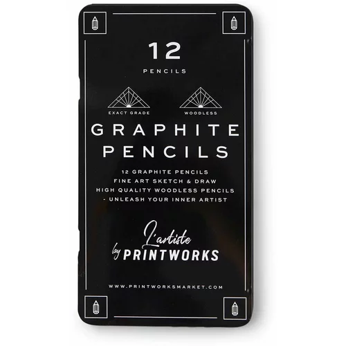 Printworks Set olovaka u etuiju Graphite 12-pack