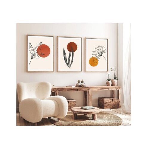 Wallxpert Uramljena slika Huhu215, 20x30 cm, 3 dijela Slike