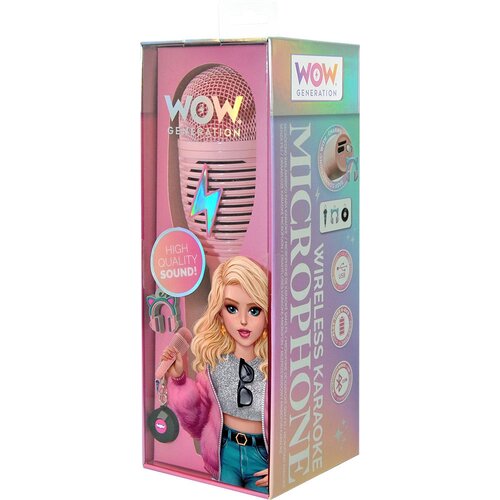  Bežični karaoke mikrofon WOW Generation sa snimačem zvuka Slike