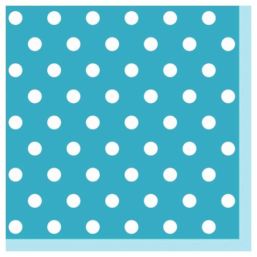 Salvete za dekupaž - plava sa tačkicama - 1 komad Slike
