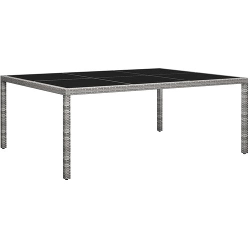 Poli Vrtni blagovaonski stol sivi 200 x 150 x 74 cm od poliratana Slike