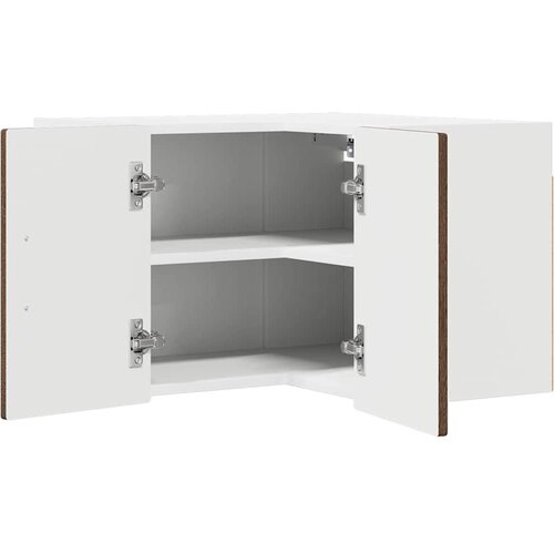  Zidni kutni ormar Smeđi hrast 57 x 57 x 40 cm Konstruirano drvo Slike