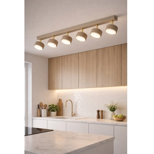 Brilagi LED spot svetiljka MONO 6xGX53/30W/230V bež/zlatna Slike
