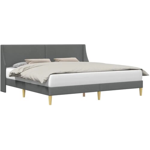  Okvir za krevet Tamnosiva 100 x 203 cm Tkanina - 100 x 203 cm Cijene