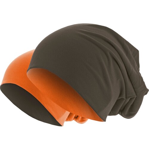 MSTRDS Jersey Beanie Double-Sided Chocolate/Orange Slike