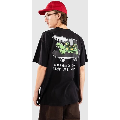 A-Lab Nothing Can Stop Me Boxy T-shirt limo black Slike