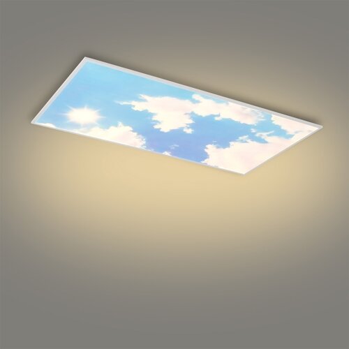  Brilagi -LED Prigu&amp;scaron;iva stropno svetlo SLIMFRAME LED/80W/230V 120x60 cm srebrna/plava + sa daljinskim upravljačem Slike