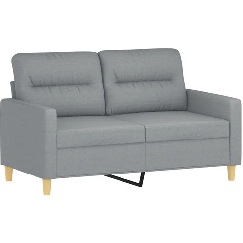 MAISON CHIC Dvosed kavč - Sofa - Kanape svetlo siv 120 cm blago, (21727298)