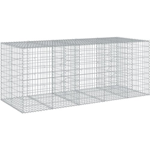  Gabionska ko&amp;scaron;ara s poklopcem 250x100x100 cm pocinčano željezo Slike
