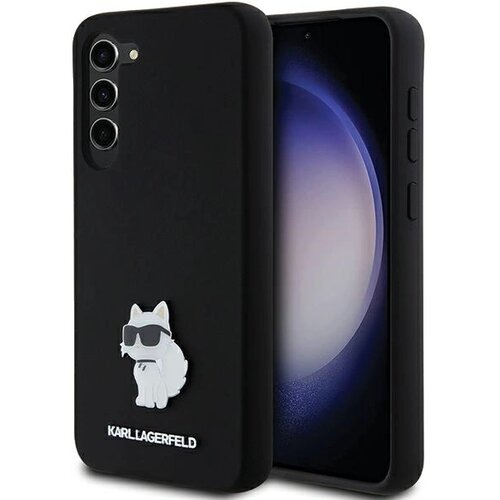 Karl Lagerfeld SILIKONSKI OVITEK CHOUPETTE METAL PIN ZA SAMSUNG GALAXY S24+, (21898353) Cene