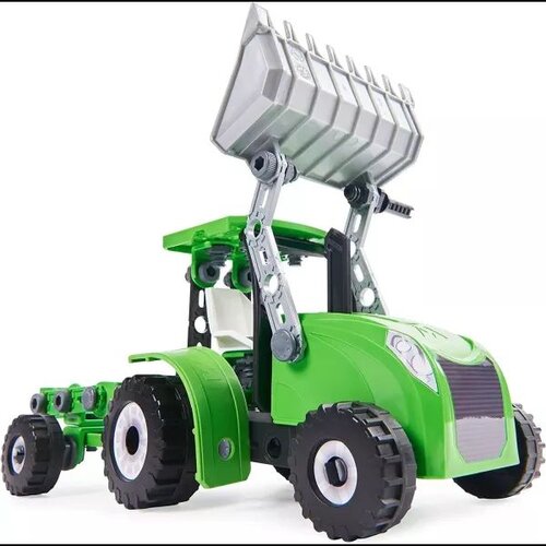  Meccano Junior: Kovinski konstrukcijski elementi - traktor, 114 kosov Cene