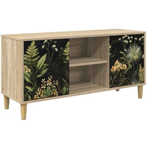 vidaXL TV ormar RHENEN 102 x 33 x 50 cm Sonoma Konstruirano drvo - Tropski uzorak džungle Cene