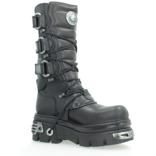 New Rock &amp;Scaron;kornji BOOT METALLIC Črna Slike