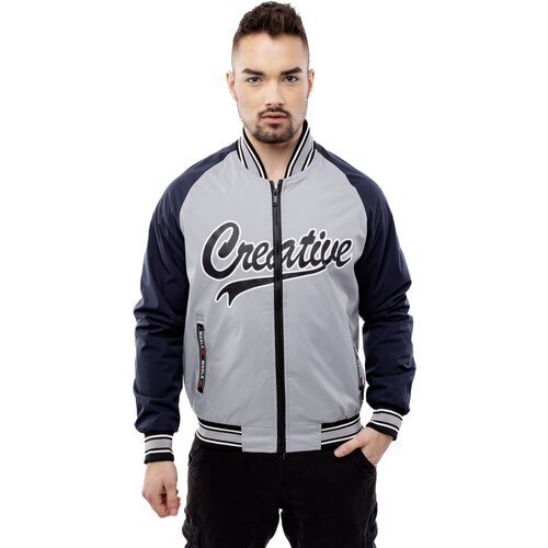 Glano Men Baseball Jacket - gray Cijene